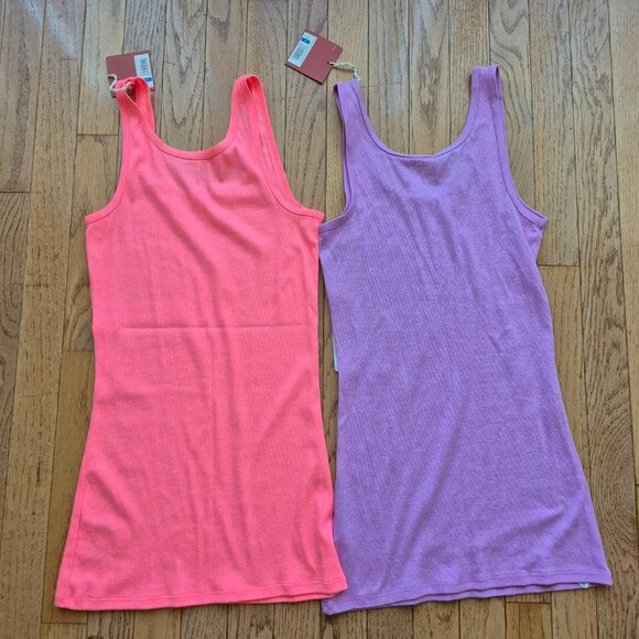 NWT Mossimo Supply Co. Set of 2 Target Ribbed Tank Tops Women's Large - Picture 7 of 11